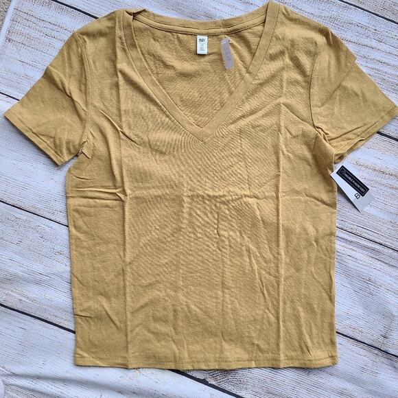 4 for $25 - BP Vneck Basic Tshirt Tee Mustard - Picture 1 of 5